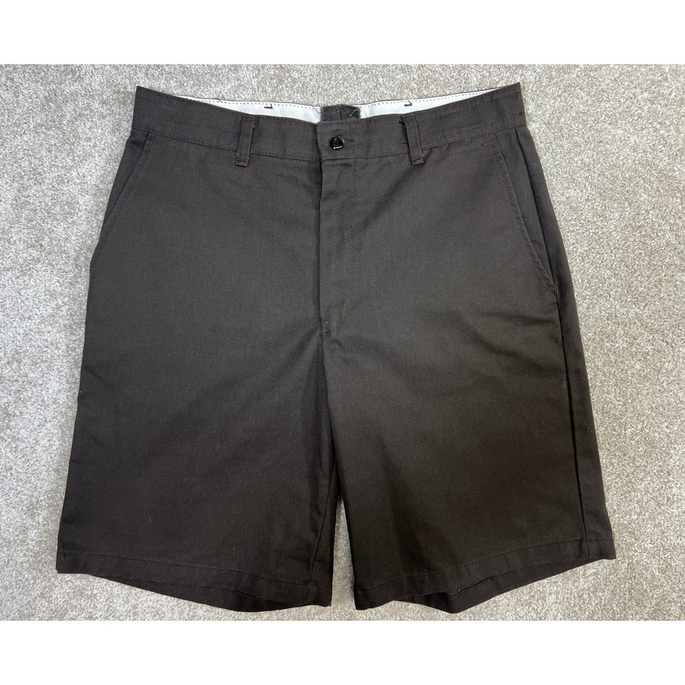 RED KAP Mens Work‎ Shorts Brown Size 34 Utility Cargo Pockets Casual
